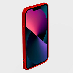 Чехол для iPhone 14 Сноубордисты, цвет: 3D-красный — фото 2