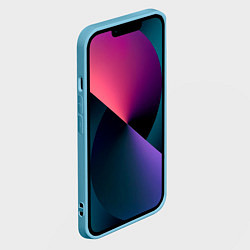 Чехол для iPhone 14 ТОЙОТА TOYOTA RED LINES, цвет: 3D-голубой — фото 2