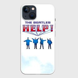 Чехол для iPhone 14 The Beatles Help!, цвет: 3D-белый