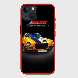 Чехол для iPhone 14 Ретро маслкар Camaro SS 1970 года, цвет: 3D-красный