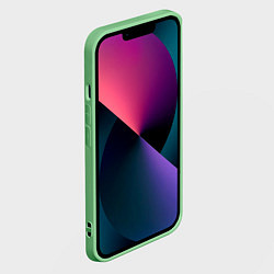 Чехол для iPhone 14 Пикачу свитер ugly black, цвет: 3D-салатовый — фото 2