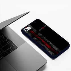 Чехол iPhone 6/6S Plus матовый God of War: Black Style цвета 3D-черный — фото 2