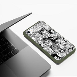 Чехол iPhone 6/6S Plus матовый AHEGAO, цвет: 3D-темно-зеленый — фото 2