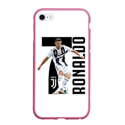 Чехол iPhone 6/6S Plus матовый Ronaldo the best цвета 3D-малиновый — фото 1