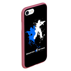 Чехол iPhone 7/8 матовый Counter-Strike Spray, цвет: 3D-малиновый — фото 2