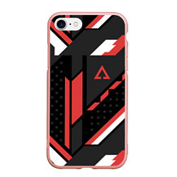 Чехол iPhone 7/8 матовый CS:GO Cyrex Pattern, цвет: 3D-светло-розовый