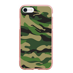 Чехол iPhone 7/8 матовый Камуфляж: хаки/зеленый