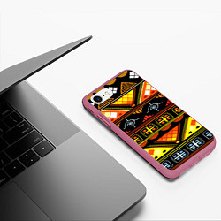 Чехол iPhone 7/8 матовый Element ethnic, цвет: 3D-малиновый — фото 2