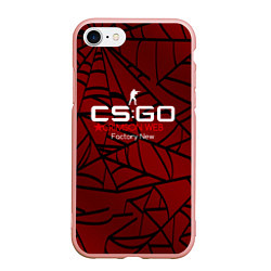 Чехол iPhone 7/8 матовый Cs:go - Crimson Web Style Factory New Кровавая пау