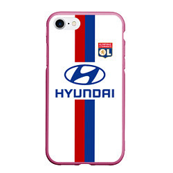 Чехол iPhone 7/8 матовый Lion FC: Hyundai, цвет: 3D-малиновый