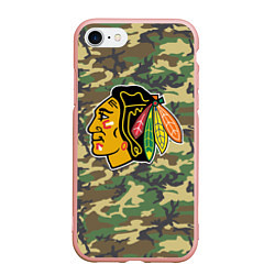 Чехол iPhone 7/8 матовый Blackhawks Camouflage