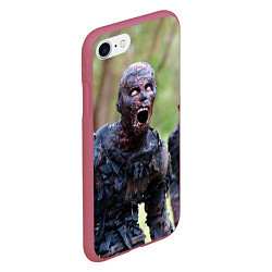 Чехол iPhone 7/8 матовый Zombie, цвет: 3D-малиновый — фото 2