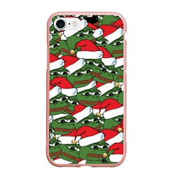 Чехол iPhone 7/8 матовый Sad frog new year