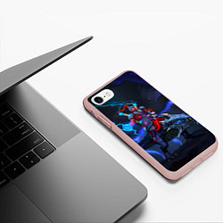 Чехол iPhone 7/8 матовый Disruptor Lightning, цвет: 3D-светло-розовый — фото 2