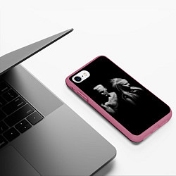 Чехол iPhone 7/8 матовый Die Antwoord: Black, цвет: 3D-малиновый — фото 2