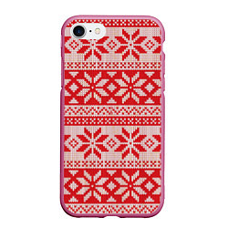 Чехол iPhone 7/8 матовый Красный свитер