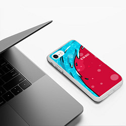 Чехол iPhone 7/8 матовый Water Elemental - Дух воды, цвет: 3D-белый — фото 2