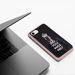 Чехол iPhone 7/8 матовый Keep Calm & Did You Miss Me?, цвет: 3D-светло-розовый — фото 2