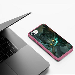 Чехол iPhone 7/8 матовый Маокай, цвет: 3D-малиновый — фото 2