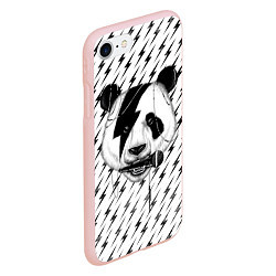 Чехол iPhone 7/8 матовый Панда вокалист, цвет: 3D-светло-розовый — фото 2