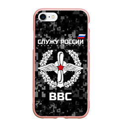Чехол iPhone 7/8 матовый ВВС: Служу России