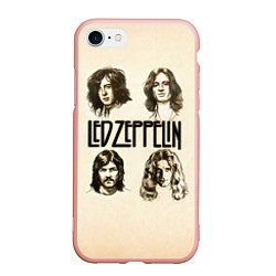 Чехол iPhone 7/8 матовый Led Zeppelin Guys