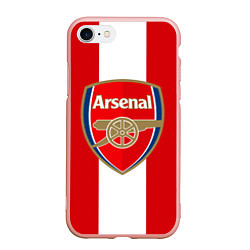 Чехол iPhone 7/8 матовый Arsenal FC: Red line