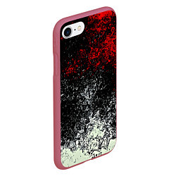Чехол iPhone 7/8 матовый Взрыв красок, цвет: 3D-малиновый — фото 2