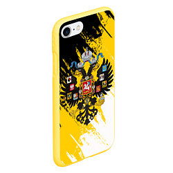 Чехол iPhone 7/8 матовый Имперский флаг и герб, цвет: 3D-желтый — фото 2