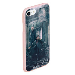 Чехол iPhone 7/8 матовый Шерлок и Ватсон, цвет: 3D-светло-розовый — фото 2