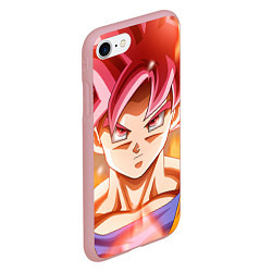 Чехол iPhone 7/8 матовый DBZ: Super Goku, цвет: 3D-баблгам — фото 2