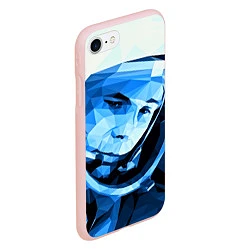 Чехол iPhone 7/8 матовый Gagarin Art, цвет: 3D-светло-розовый — фото 2