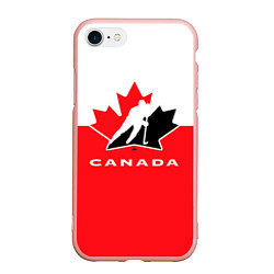 Чехол iPhone 7/8 матовый Canada Team, цвет: 3D-светло-розовый