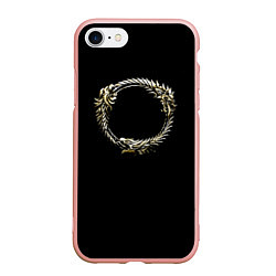 Чехол iPhone 7/8 матовый TES 8, цвет: 3D-светло-розовый