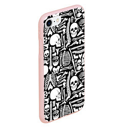 Чехол iPhone 7/8 матовый Кости, цвет: 3D-светло-розовый — фото 2