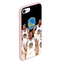 Чехол iPhone 7/8 матовый Golden State Warriors 5, цвет: 3D-светло-розовый — фото 2