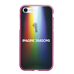 Чехол iPhone 7/8 матовый Imagine Dragons, цвет: 3D-малиновый