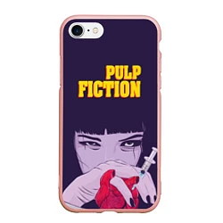 Чехол iPhone 7/8 матовый Pulp Fiction: Dope Heart