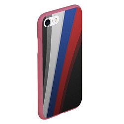 Чехол iPhone 7/8 матовый Sport Russia, цвет: 3D-малиновый — фото 2