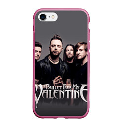 Чехол iPhone 7/8 матовый Bullet For My Valentine, цвет: 3D-малиновый