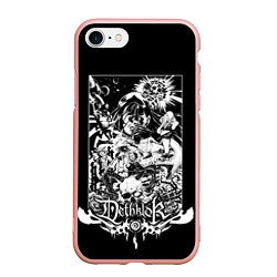 Чехол iPhone 7/8 матовый Dethklok: Metalocalypse, цвет: 3D-светло-розовый
