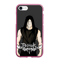 Чехол iPhone 7/8 матовый Dethklok Man, цвет: 3D-малиновый