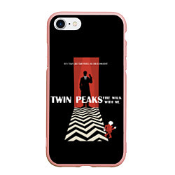 Чехол iPhone 7/8 матовый Twin Peaks Man