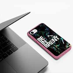Чехол iPhone 7/8 матовый Be in brent, цвет: 3D-малиновый — фото 2