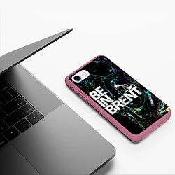 Чехол iPhone 7/8 матовый Be in brent, цвет: 3D-малиновый — фото 2