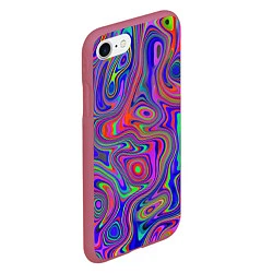 Чехол iPhone 7/8 матовый Цветная текстура 5, цвет: 3D-малиновый — фото 2