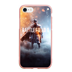 Чехол iPhone 7/8 матовый Battlefield One, цвет: 3D-светло-розовый