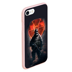 Чехол iPhone 7/8 матовый STALKER: Red Sun, цвет: 3D-светло-розовый — фото 2