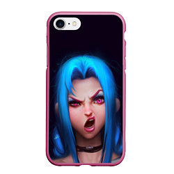 Чехол iPhone 7/8 матовый Jinx, цвет: 3D-малиновый