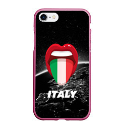 Чехол iPhone 7/8 матовый Italy, цвет: 3D-малиновый